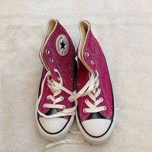 Vintage Converse Fuchsia High-Top Sneakers